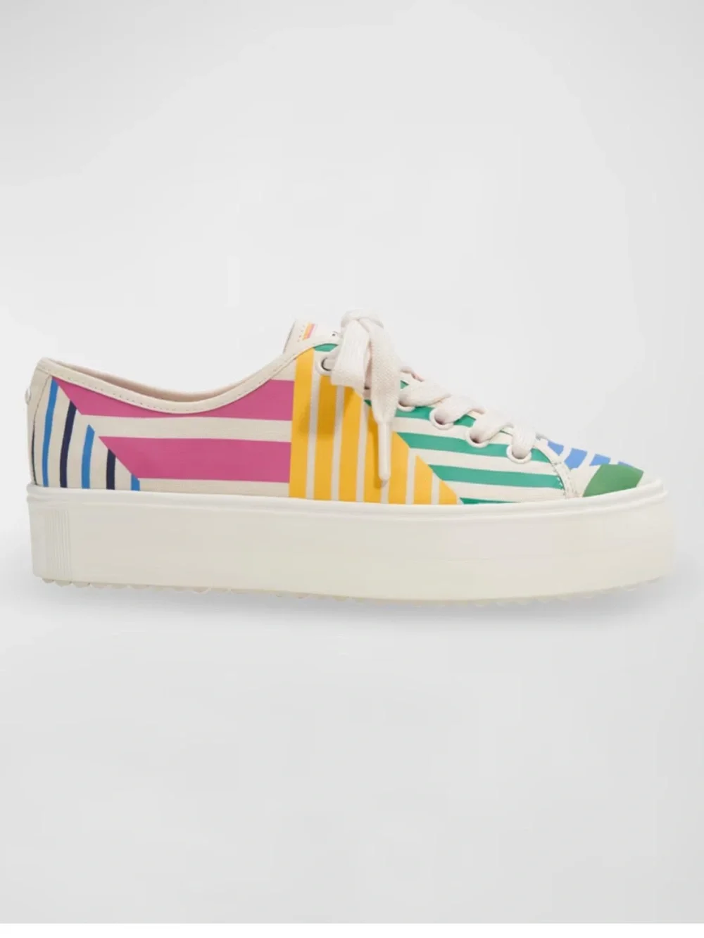 Women’s Kate Spade x Keds rainbow New York triple kick platform shoes size 6